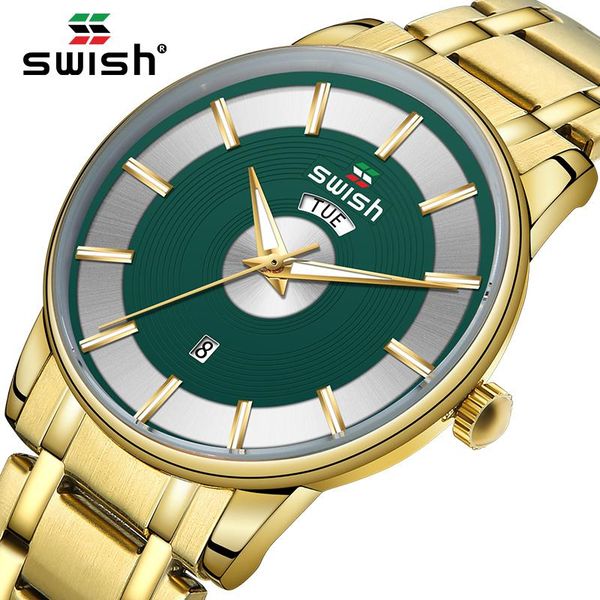 

luxury wristwatches for man gold casual waterproof sports quartz watches 2021 luminous military watch relogio masculino, Slivery;brown
