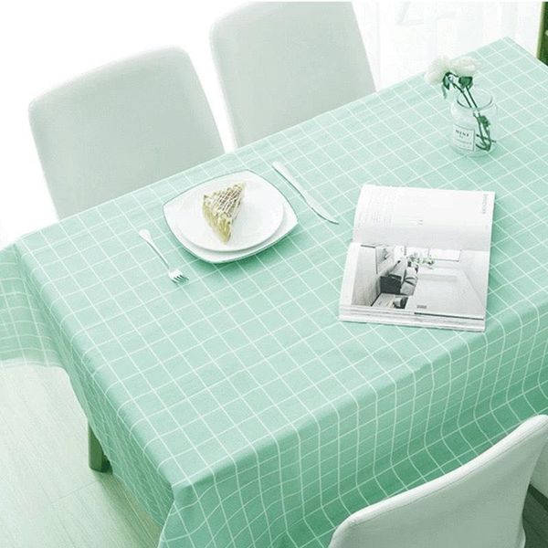

table cloth net red waterproof plaid tablecloth environmental protection peva wash-oil-proof heat resistant