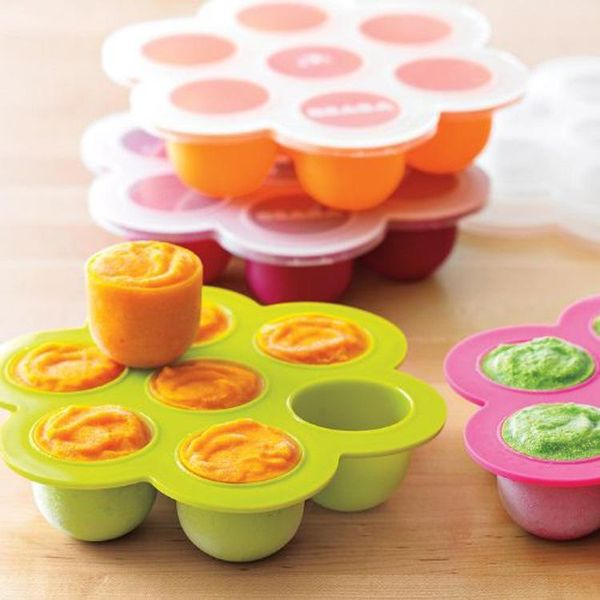 

storage bottles & jars 7-hole silicone baby and children's supplementary food box sealed fresh-keeping ice lattice mold