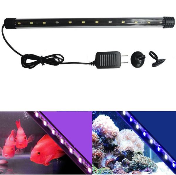 

bulbs 40cm 6w 12smd aquarium fish tank submersible light waterproof blue&white pink multicolor led lighting jtfl077