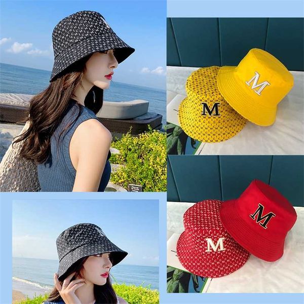 

ht123 men women letter printed bucket hat hip hop fisherman panama hats letter  embroidery cotton outdoor summer casual 211015, Blue;gray
