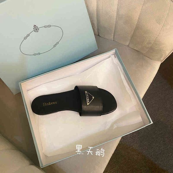 

2021 new slippers for women in spring and summer tzi7, Black