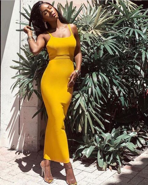 

dresses wholesale women summer sleeveless yellow long bandage designer fashion party vestido, Black;gray