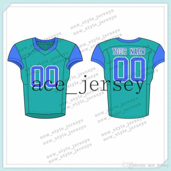 

113men 2019 youth football jerseys army green wine red embroidery logos stitched custom any name any number jerseys, Black;red