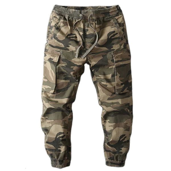 

pants fashion camouflage cargo men casual military army style joggers loose baggy trousers streetwear harem pants clothing, Black
