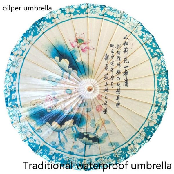 

umbrellas wood women waterproof bamboo umbrella rain classical decor qipao show dance chinese handmade paper parasol