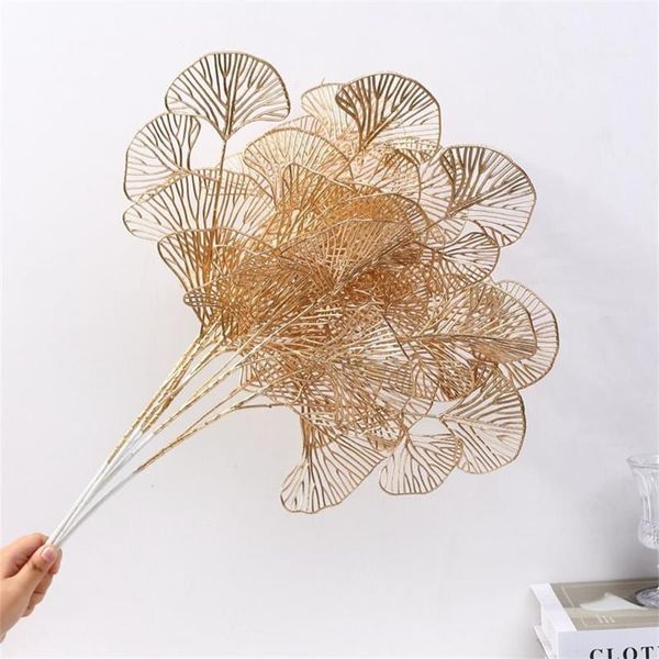 

Decorative Flowers & Wreaths DIY Ginkgo Holly Eucalyptus Leaf Wedding Decoration Fake Flower Artificial Plants Christmas Ornaments