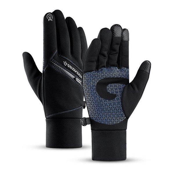 

cycling gloves riding warm fall/winter outdoor waterproof non-slip touch screen equipments, Black