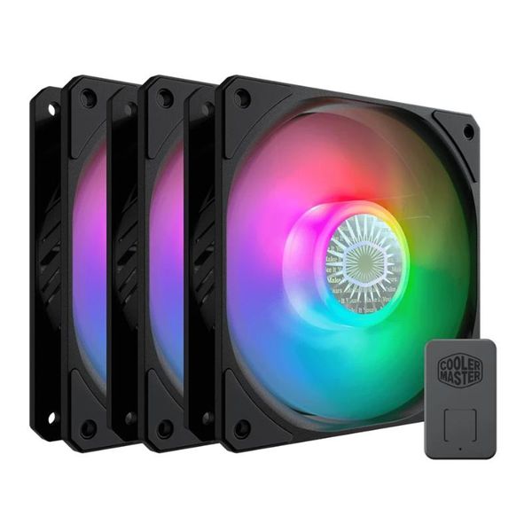 

fans & coolings cooler master sickleflow argb 3in1 120mm computer case fan rgb 5v/3pin addressable pwm quiet cpu cooling with controller
