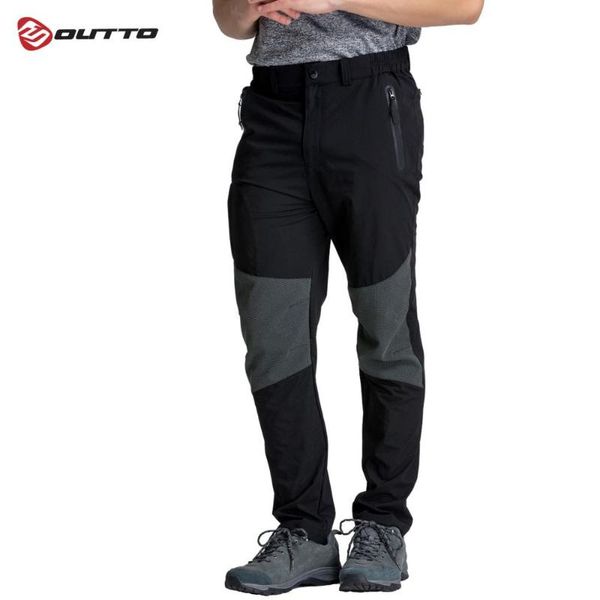 

racing pants outto men's cycling breathable soft bicycle elastic waist spring autumn bike long hiking, Black;blue
