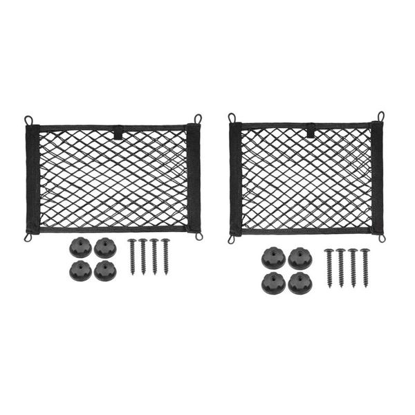 

car organizer elastic trunk side net black automotive cargo storage accessories for saving interior space