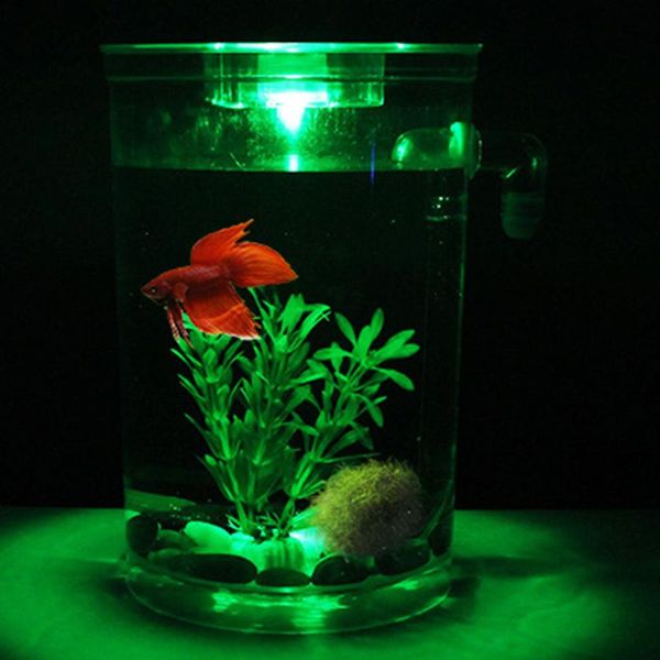 

aquariums aquarium fish tank decorative mini led light lamp desknightlight decoration