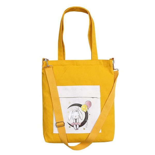 

shopping bags purfay printing canvas women shoulder bag cotton tote shopper eco reusable handbag cloth messenger