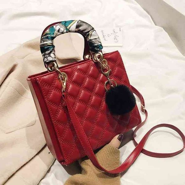 

new women's bag fashion women's diana bag ling lattice embroidered thread waterproof shaping bag one shoulder portable backpack