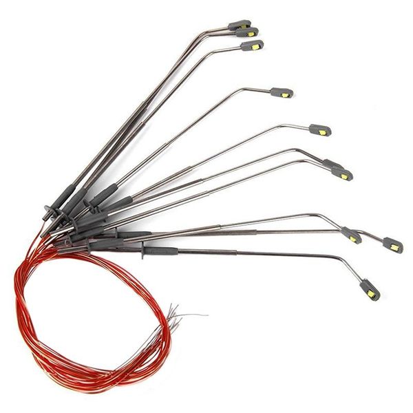 

pieces height 8 cm model street lamp lighting single for railroad landscape fishing accessories