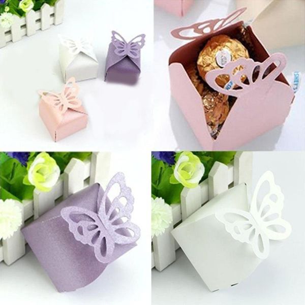 

gift wrap 50pcs creative butterfly paper candy trendy wedding party favour boxes