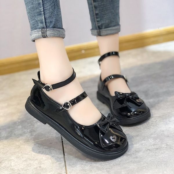 

dress shoes lolita mary jane shoes double-lock, patent-leather short girls'shoes and ankle, round casual shoes, spring 9061n aosa, Black