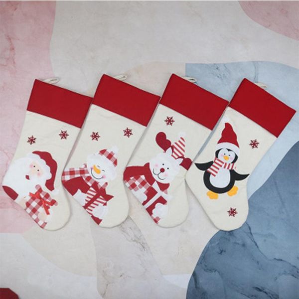 

christmas decorations wholesale stockings hanging tree decoration ornaments year candy bag gift socks stocking xmas for child