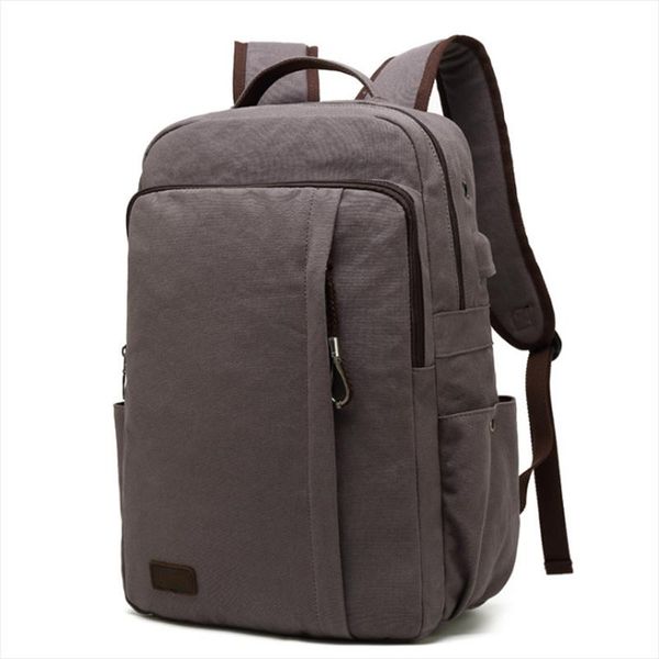

backpack 2021 canvas student bag usb charging casual large lapr capacity school bags for teenagers
