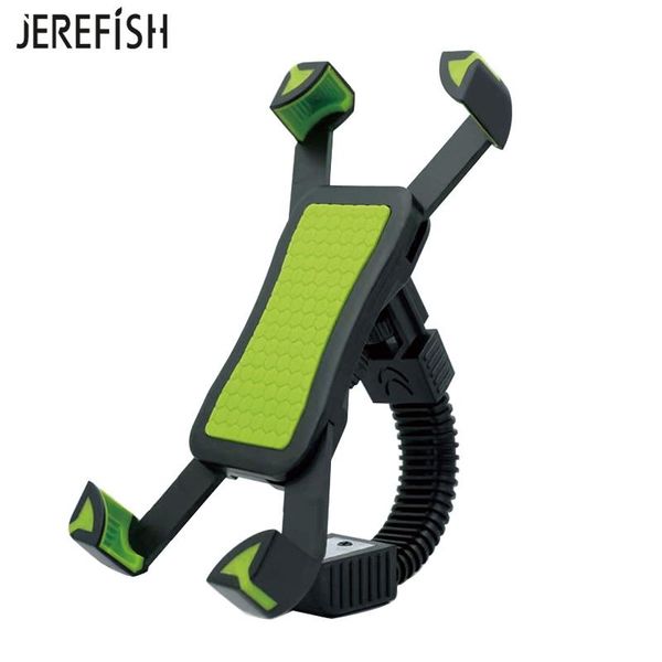 

cell phone mounts & holders jerefish motorcycle holder stand motorbike rearview mirror mount bracket with edge protector for huawei