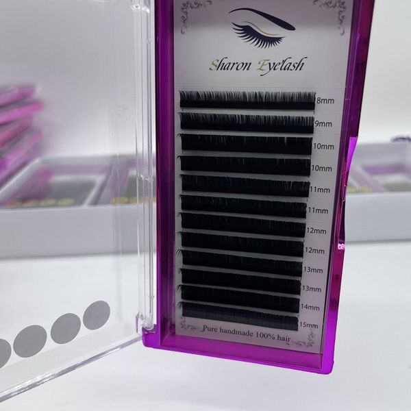 

matte flat eyelash extensions individual mink 0.15 0.20 softer ellipse lash split tips ligher volume looking false eyelashes
