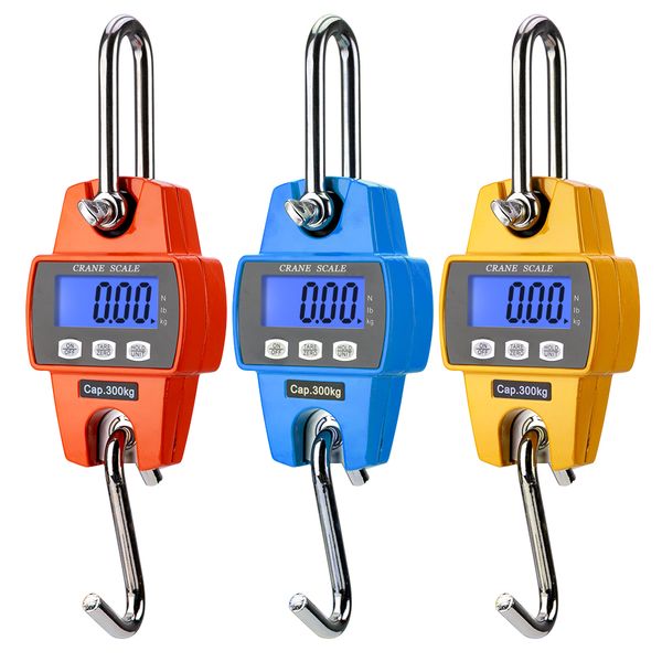 

300kg 600 lb weight crane scale portable lcd digital electronic industrial heavy duty digital hanging scales