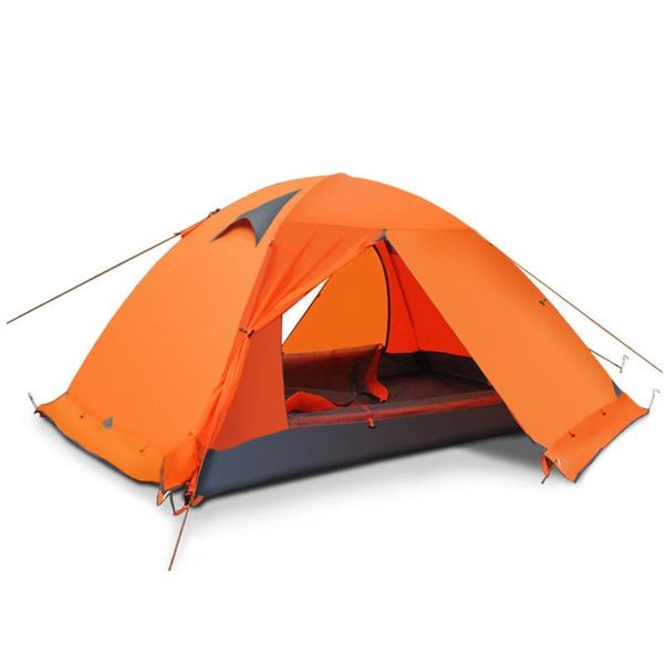 

2-3 persons double layer winter outdoor camping tent windproof waterproof professional camp tourist 4-season tent ultralight