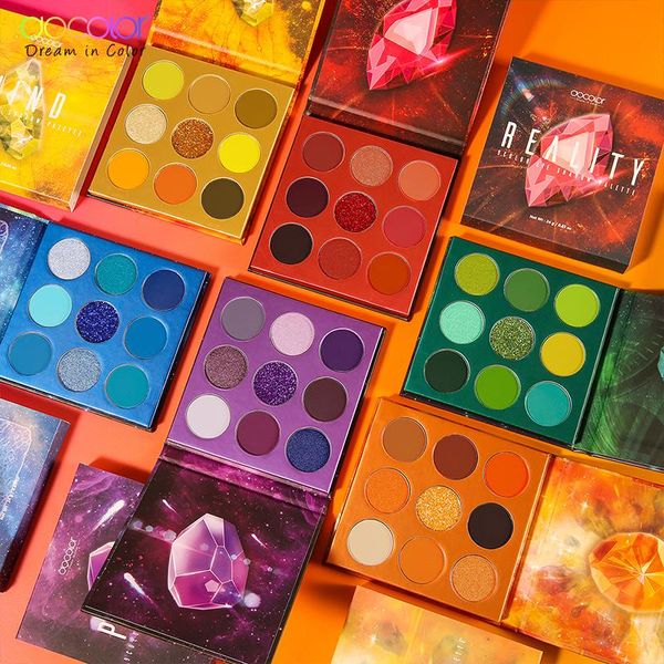 

eye shadow docolor 54 color matte shimmer glitter pigmented makeup powder waterproof cosmetic eyeshadow palette