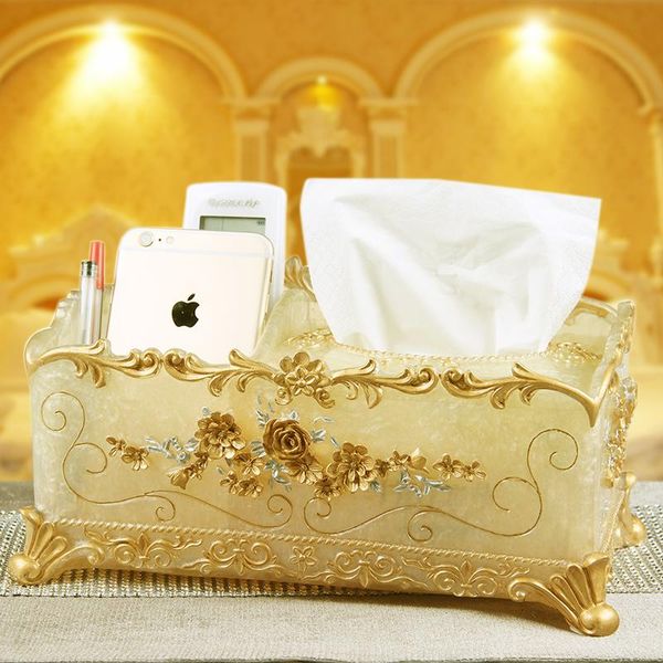 

bath accessory set household resin multifunctional paper towel box, napkin drawing room, living room remote control