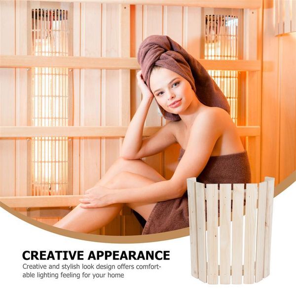 

bath accessory set 1pc wooden lamp cover practical lampshade explosion-proof office household el sauna room