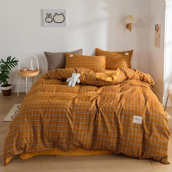 

bedding sets home simple decoration bed pack good washing sanded cotton hat single four set king size comforter