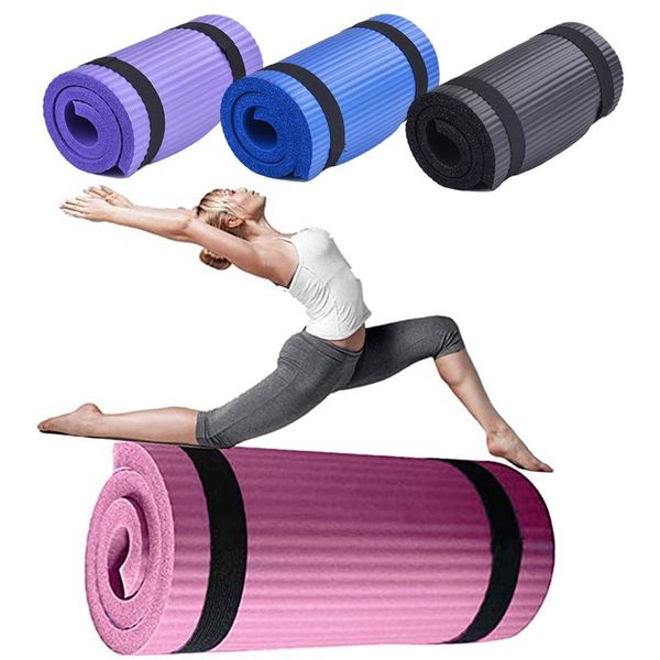 

yoga mat meditation gym super thick durable exercise 15mm anti-slip fitness mats
