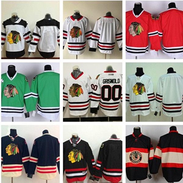 

custom chicago blackhawks hockey jerseys 19 jonathan toews 88 patrick kane 2 duncan keith clark griswold brandon saad 50 corey crawford jers, Black;red