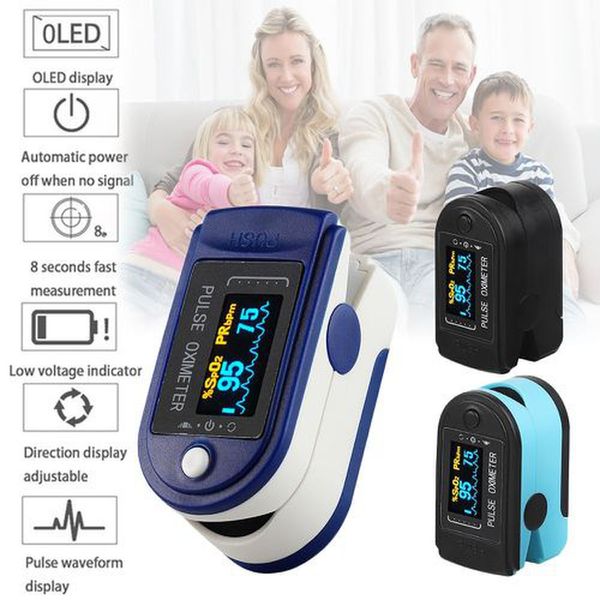 

fingertip pulse oximeter oled display blood oxygen sensor saturation spo2 monitor measurement meter portable