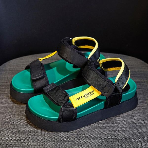

women's sandals, large wedge shoes, platform summer style, 2021 , sandals, Black