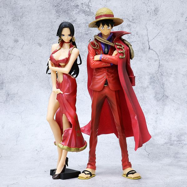 

pirate king 20th anniversary edition hankuk female emperor hand made luffy doll large model to decorate a gift