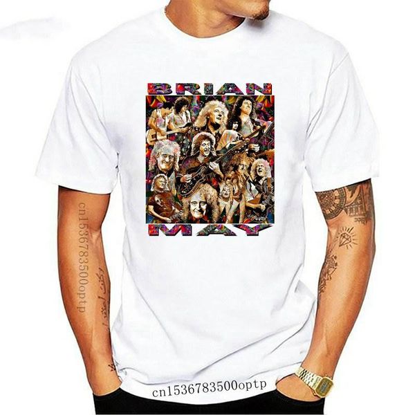 

men's t-shirts brian may tribute t-shirt or print by ed seeman, White;black