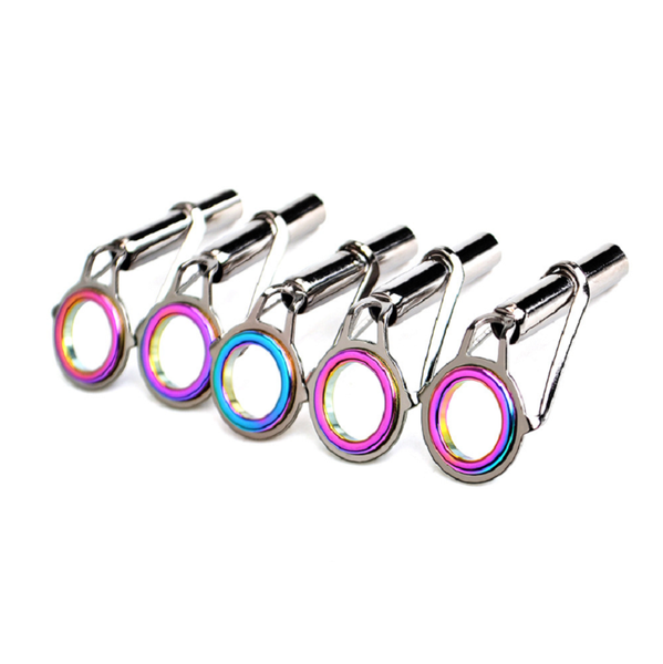 

boat fishing rods 5 pcs/lot stainless steel rod guide tip repair kit eye rings tackle shop