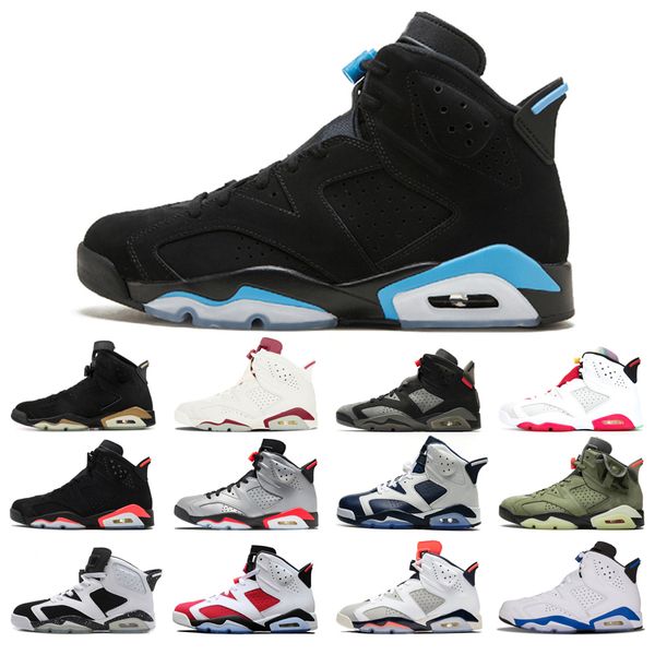 

original basketball shoes 6s for man red oreo alternate angry bull carmine hare infrared marron olympic tinker comfortable flat shoe size 40
