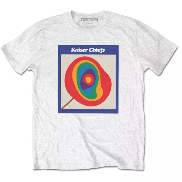 

the kaiser chiefs lollipop official t-shirt men unisex, White;black