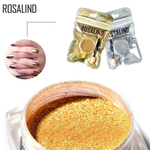 

nail glitter electroplated gold manicure mirror powder ladies flour effect chrome paint gel polish diy professional tool, Silver;gold