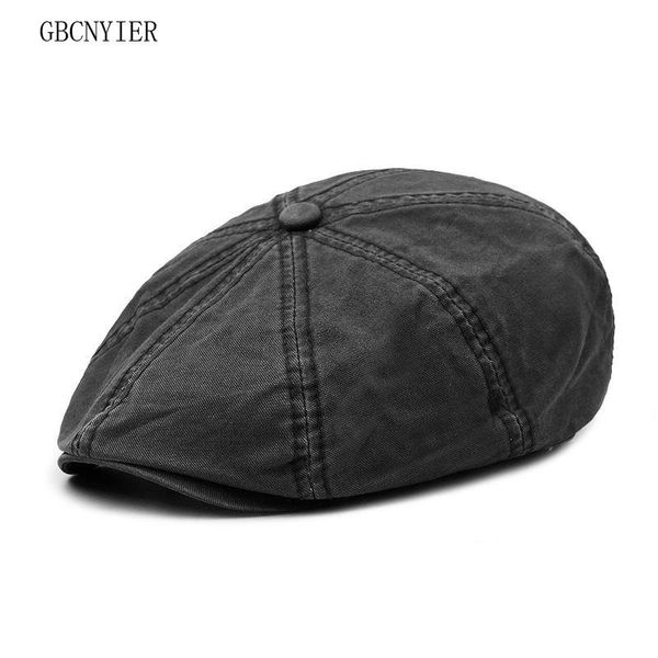 

sboy hats sboy gbcnyier spring casual octagonal men and women outdoor stroll sun hat fashion thin wash cotton cap 10pcs, Blue;gray