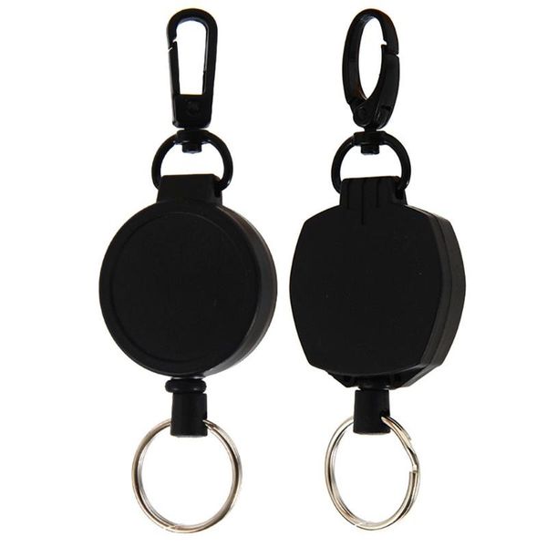 

cords, slings and webbing retractable key chain classic delicate pull reel badge keychain belt clip anti-lost recoil keyring