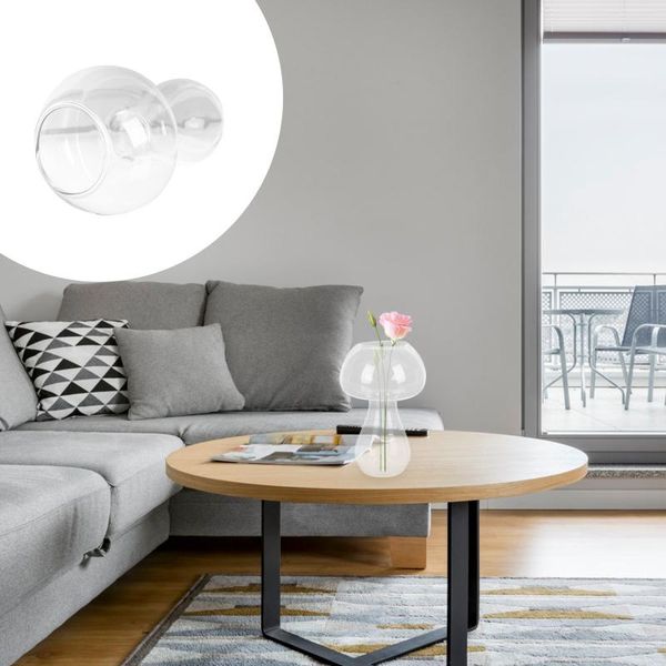 

vases 2pcs centerpieces decorative vase mushroom shaped (transparent)