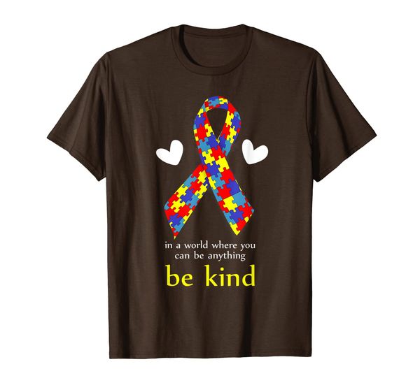 

Autism Awareness shirt Kindness Puzzle Ribbon Heart T-Shirt, Mainly pictures