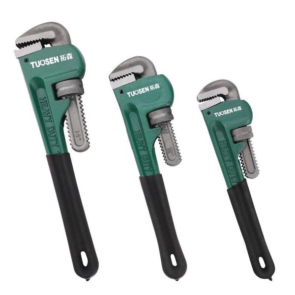 

hand tools quk pipe wrench clamp 12 14 18 24 inch heavy duty plumbing manual high carbon steel anti-rust anti-corrosion