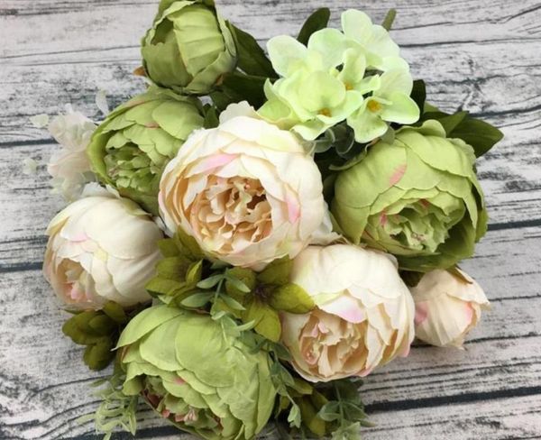 

decorative flowers & wreaths stock 35cm good quality artificial silk rose flower home wedding decoration bloom party decor blossom peony