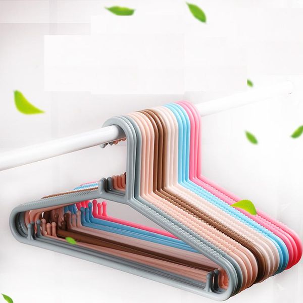 

hangers & racks 10pcs/lot 39.5cm anti-skid plastic clothing rack multi-functional household coat hanger