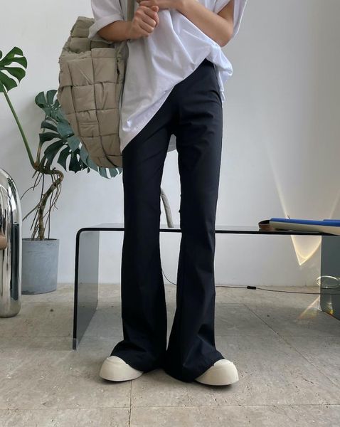 

women's pants & capris woman sport chic slim trousers, Black;white