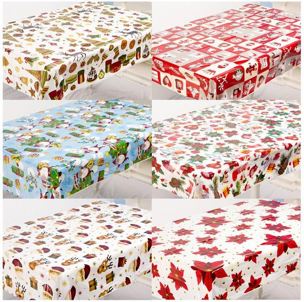 

table cloth 6 styles rectangle merry christmas series pvc tablecloth eco friendly waterproof cover for xmas festival home party decor